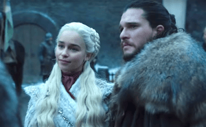 Jon Snow et Daenerys Targaryen. Photo du trailer de la saison 8 de Game Of Thrones